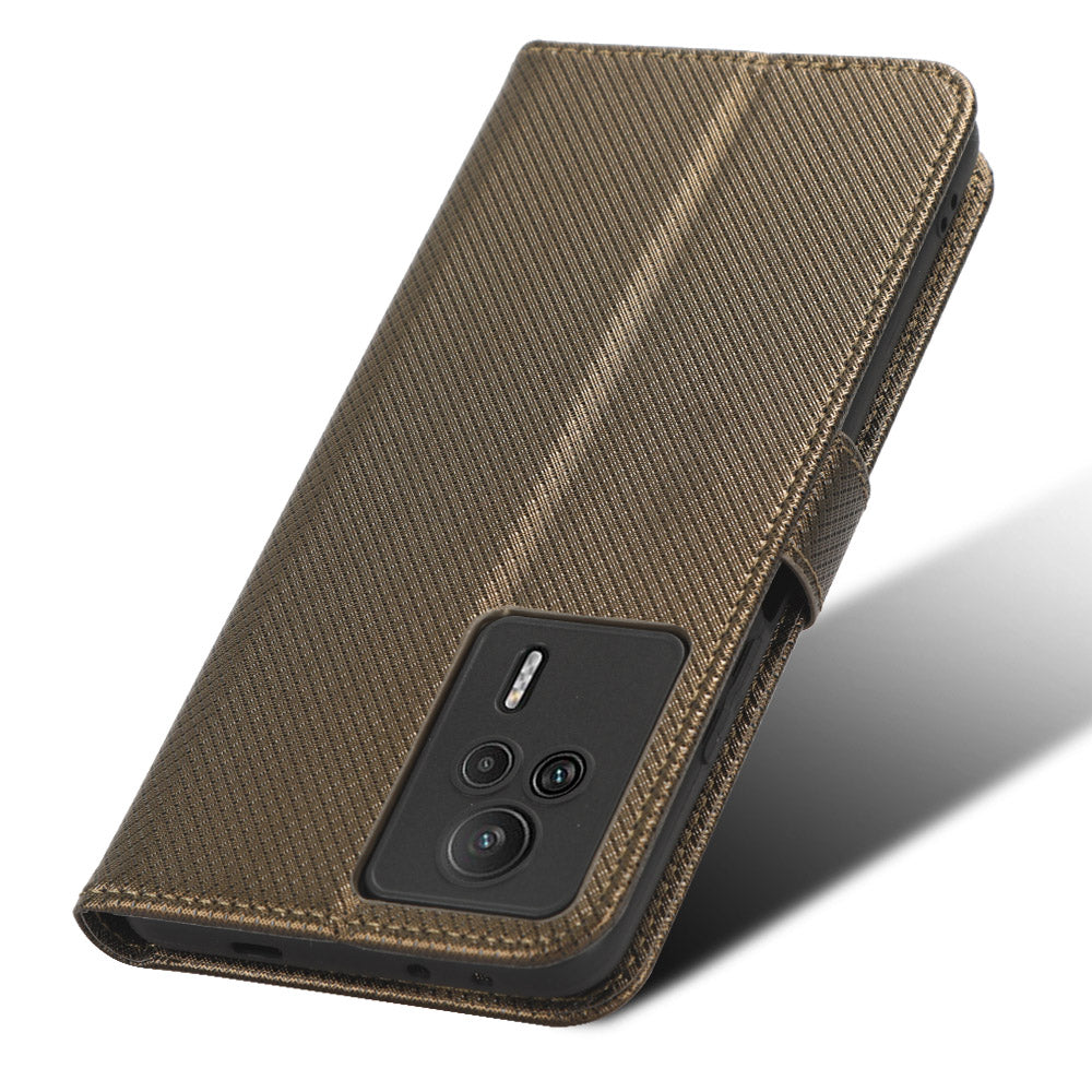 Phone Leather Cover for Xiaomi Redmi K60E 5G Diamond Texture Stand Wallet Phone Case Phone Leather Cover for Xiaomi Redmi K60E 5G Diamond Texture Stand Wallet Phone Case
